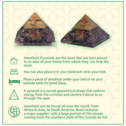 Amethyst Orgone Pyramid