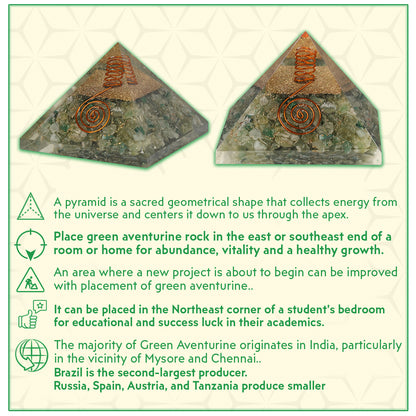 Green Aventurine Orgone Pyramid