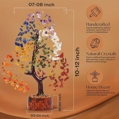 Seven Chakra Crystal Tree