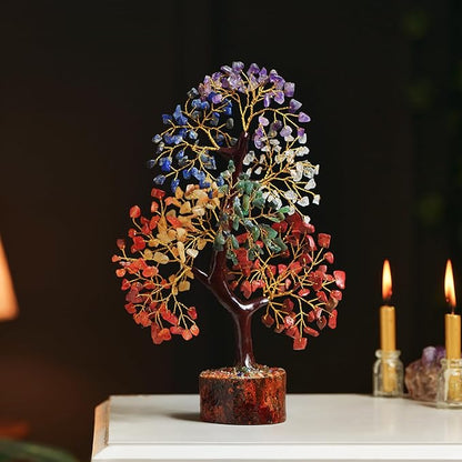 Seven Chakra Crystal Tree