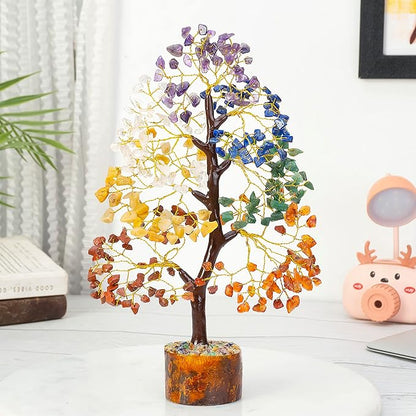 Seven Chakra Crystal Tree