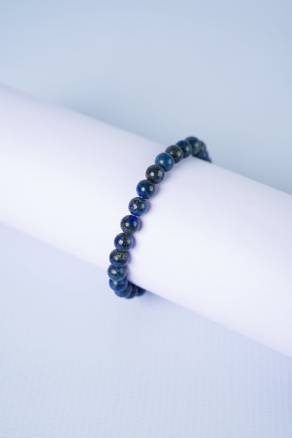 Lapis Lazuli Round Beads Bracelet