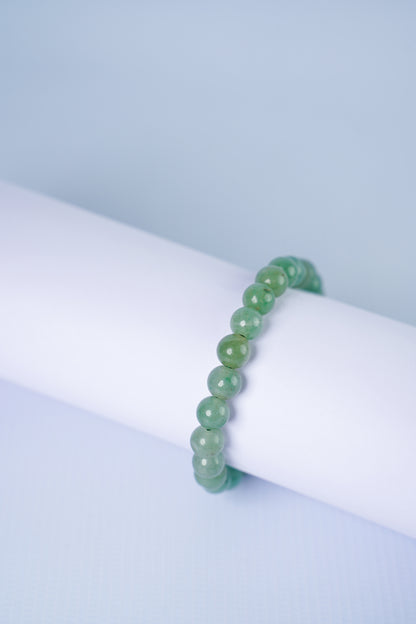 Green Aventurine Round Beads Bracelet