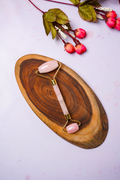 Rose Quartz Massage Roller