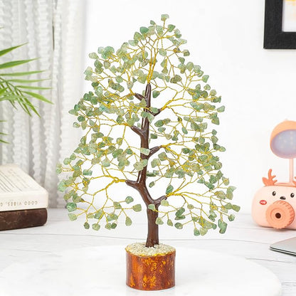 Green Jade Crystal Tree