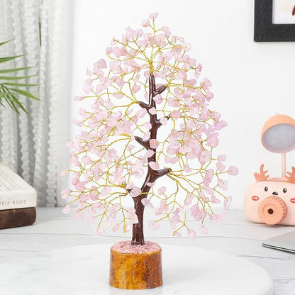 Rose Quartz Crystal Tree