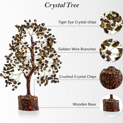 Tiger Eye Crystal Tree