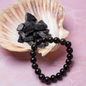 Black Tourmaline Round Beads Bracelet - The Vastu Store