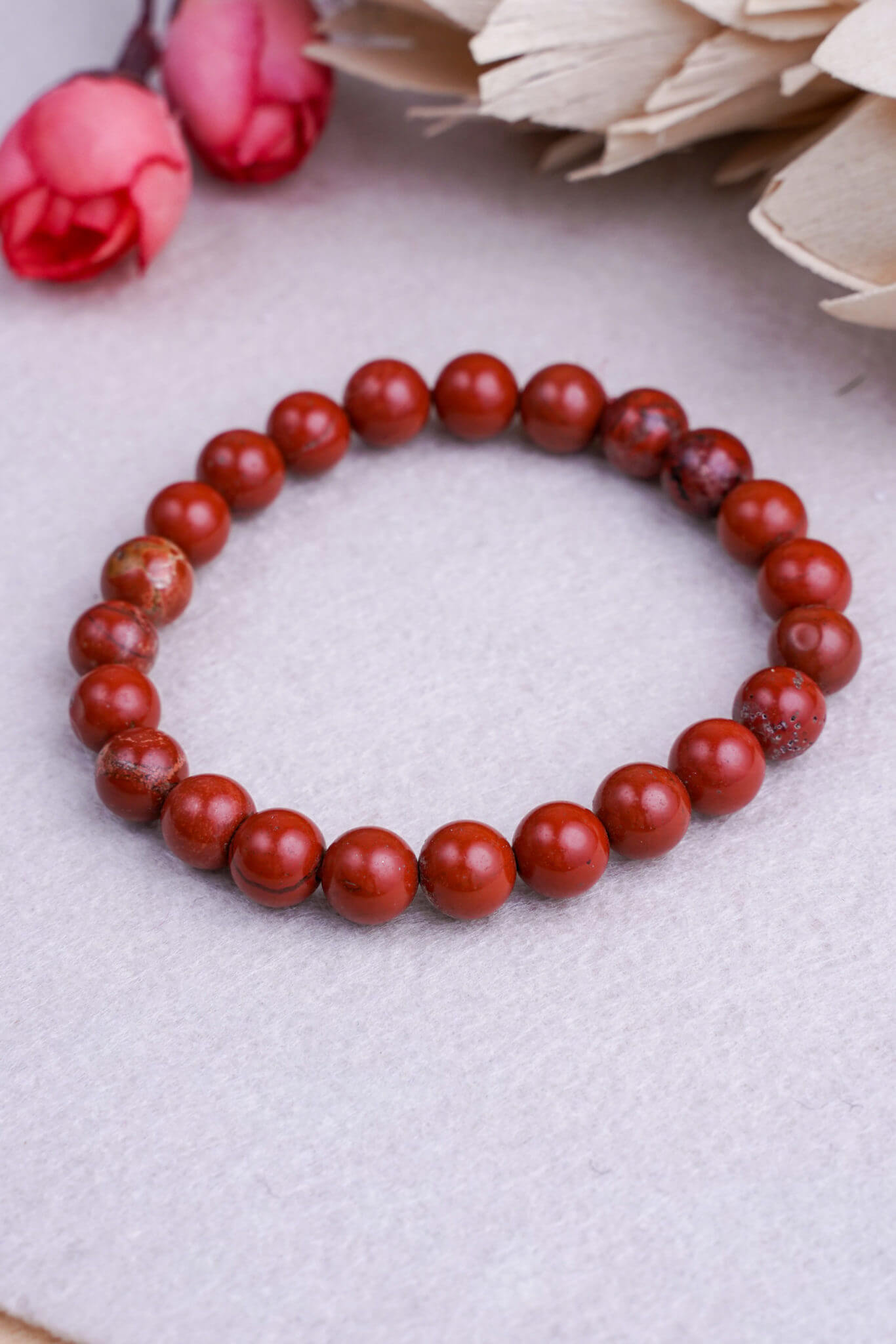 Red Jasper & Gold Lion Head Energy Beaded Bracelet – Energy Beads